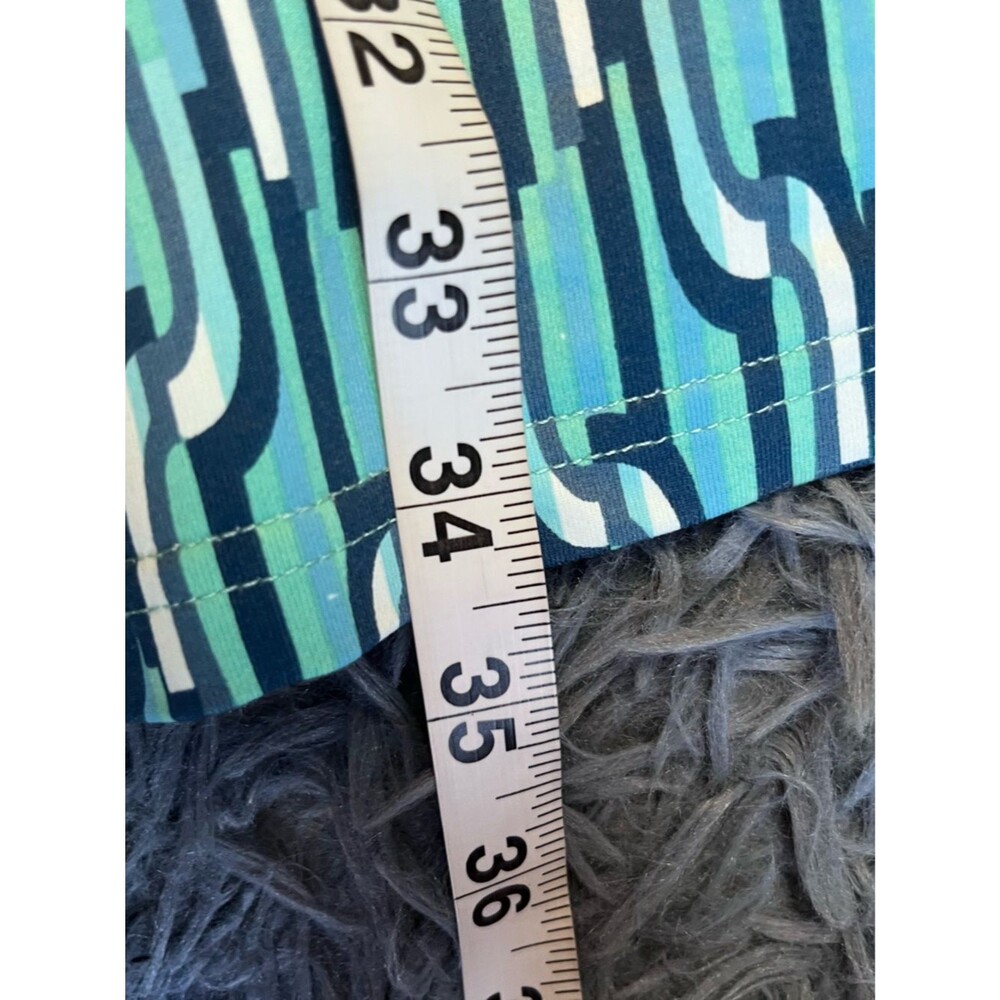Title Nine Daring Diamalete Dress V Neck Athletic Green Blue Size S - Picture 5 of 6